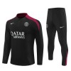 Paris Saint-Germain Sweat d'Entraînement Quarter-Zip 2024-25 Noire Pour Enfant